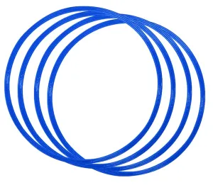 Active Play Flat Hoop - Blue - 40cm (Set of 4)