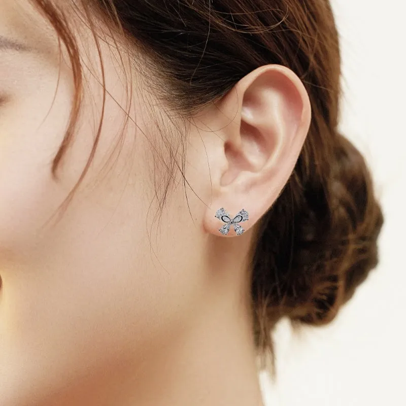 Butterfly Cubic Zirconia Earrings