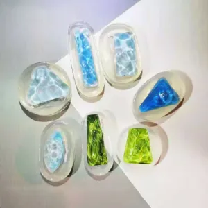 Handmade Geometric Water Ripple Jewelry Pendant Resin Mold