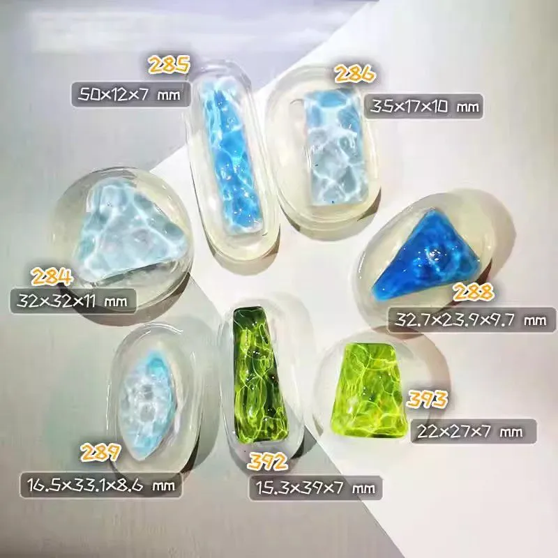 Handmade Geometric Water Ripple Jewelry Pendant Resin Mold