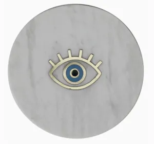 Inlaid Marble Tray - Eye