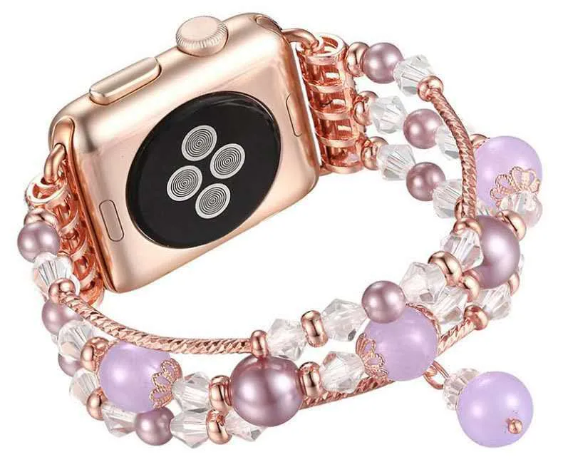 Jewelry Chain Watch Strap, iWatch Smart Watch Replacement Watch Strap, Watch Jewelry Crystal Watch Strap