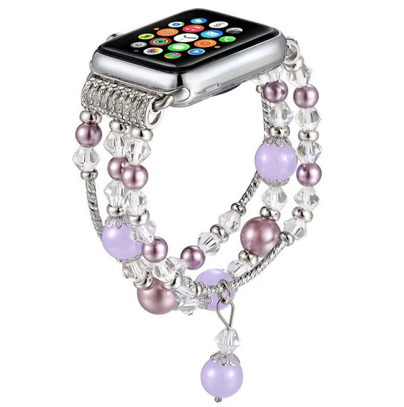 Jewelry Chain Watch Strap, iWatch Smart Watch Replacement Watch Strap, Watch Jewelry Crystal Watch Strap
