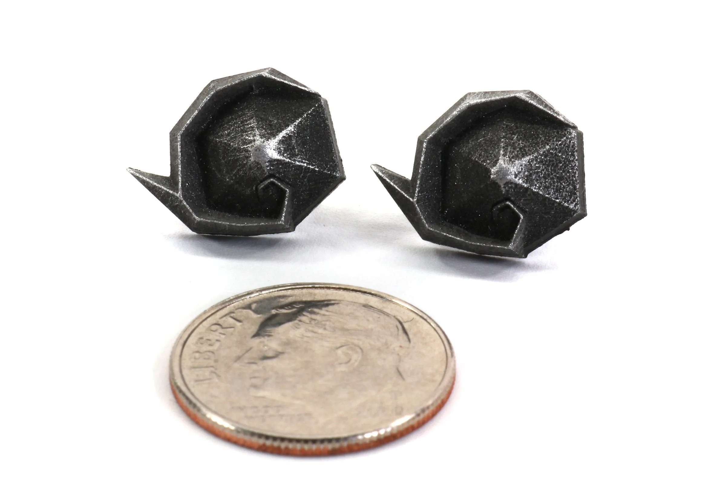 Kokiri Emerald Stainless Steel Studded Earrings Pair - Legend of Zelda