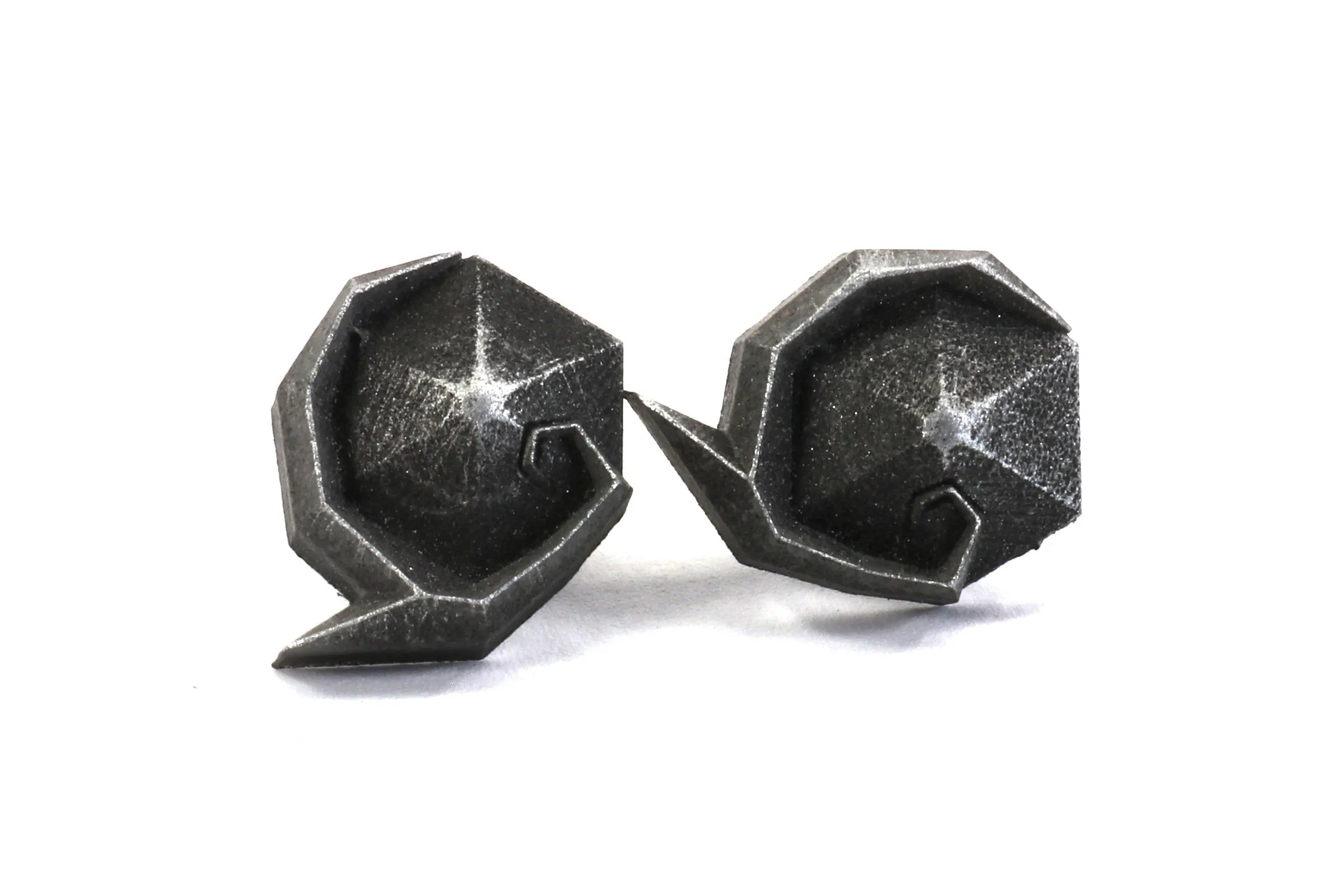 Kokiri Emerald Stainless Steel Studded Earrings Pair - Legend of Zelda