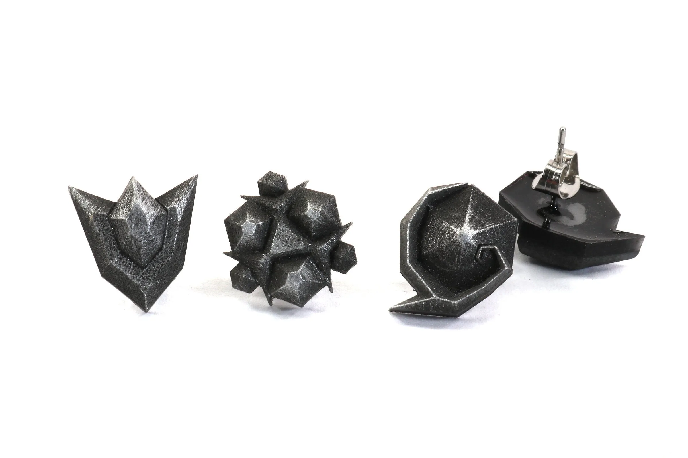 Kokiri Emerald Stainless Steel Studded Earrings Pair - Legend of Zelda