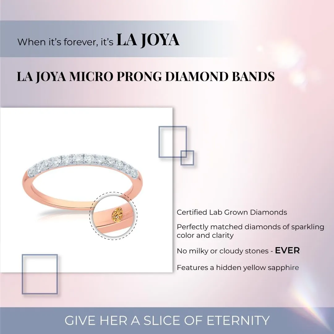 Lab Grown Diamond Wedding & Anniversary Bands for Women | 10K Yellow, White & Rose Gold Certified Diamond Rings, 1/10-1/2 Carat