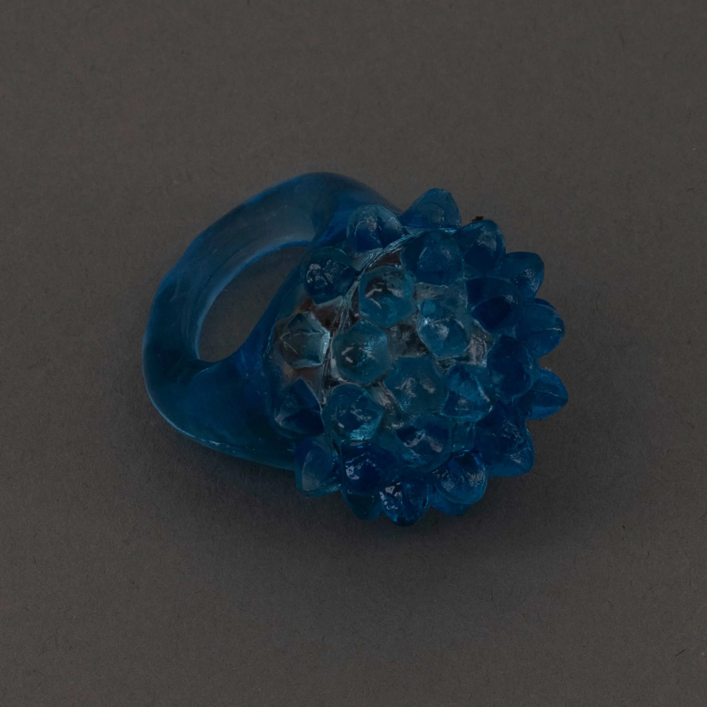LED Light Up Jelly Bumpy Flashing Blue Rings - Pack of 48