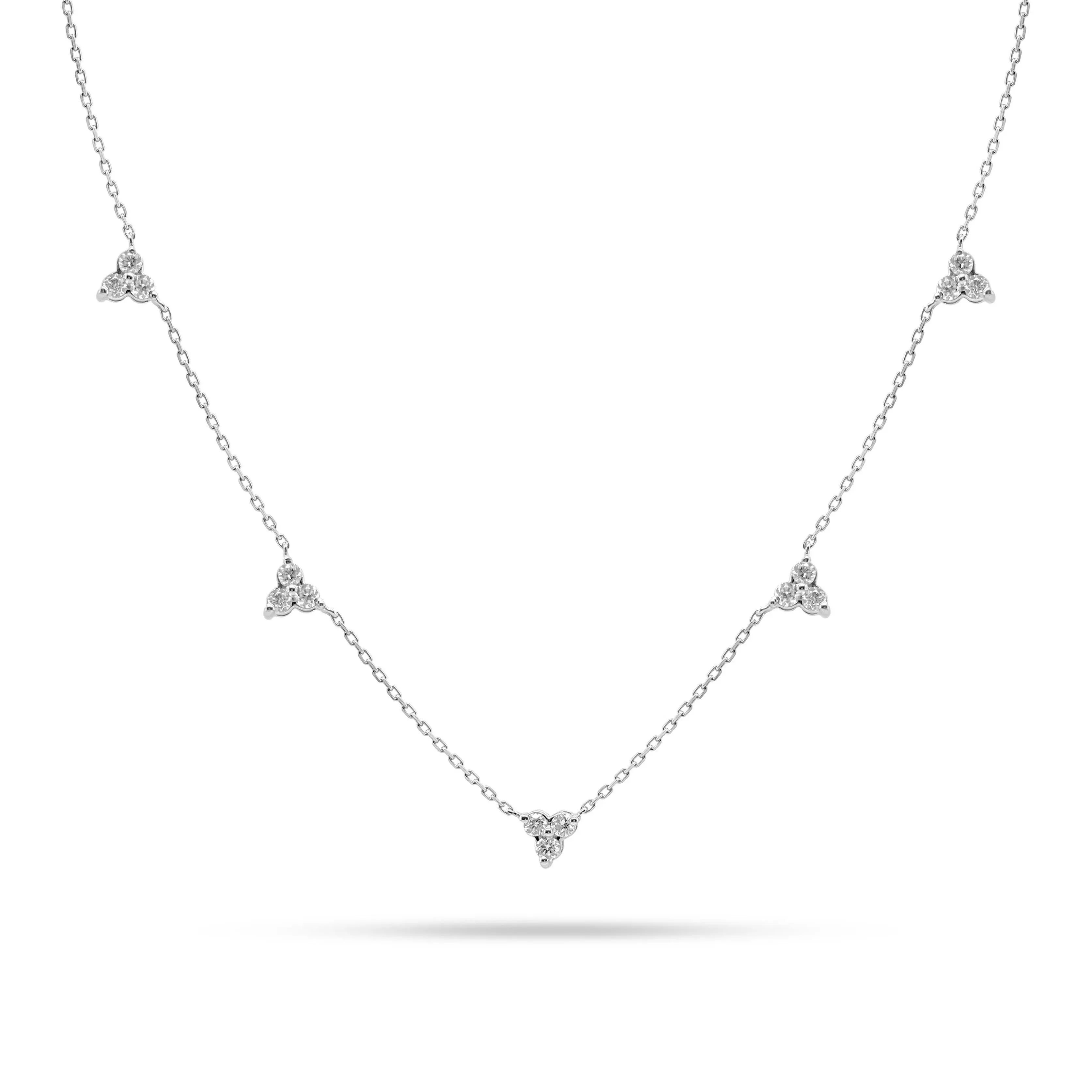 Round Diamond Trio Choker