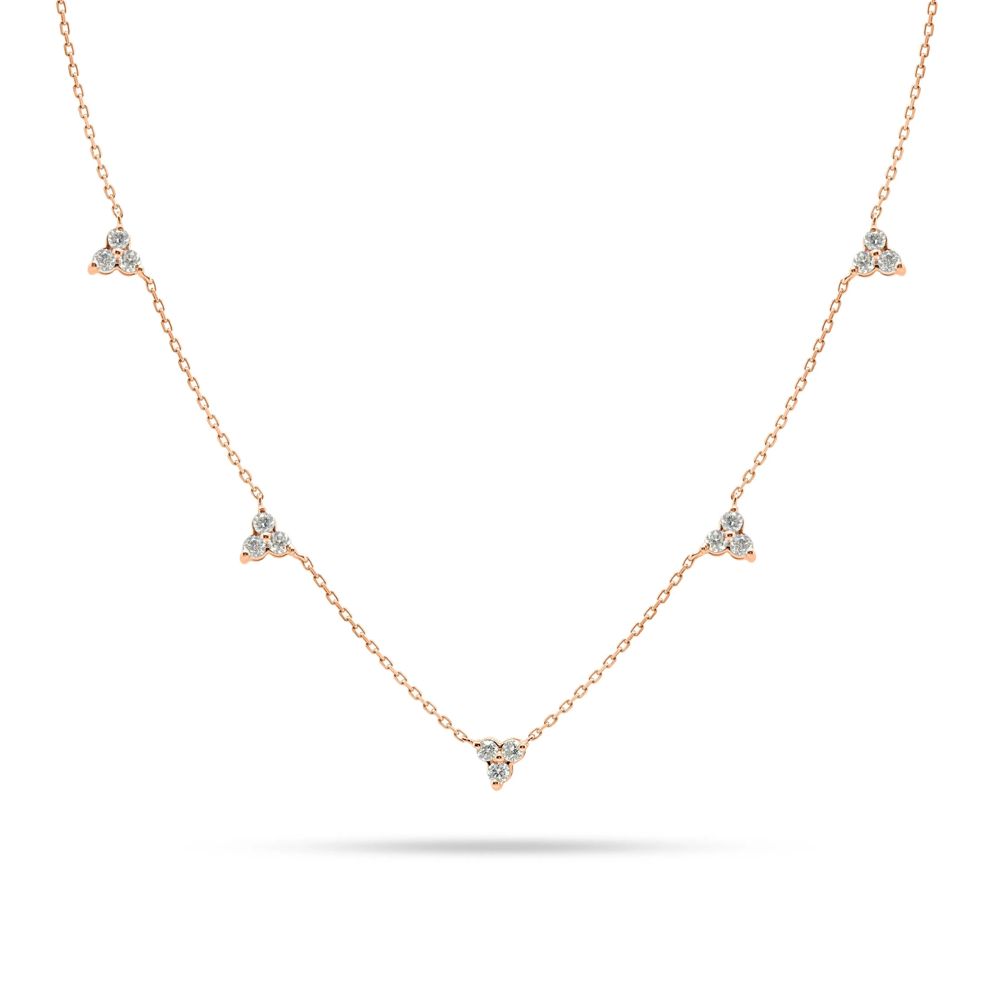 Round Diamond Trio Choker