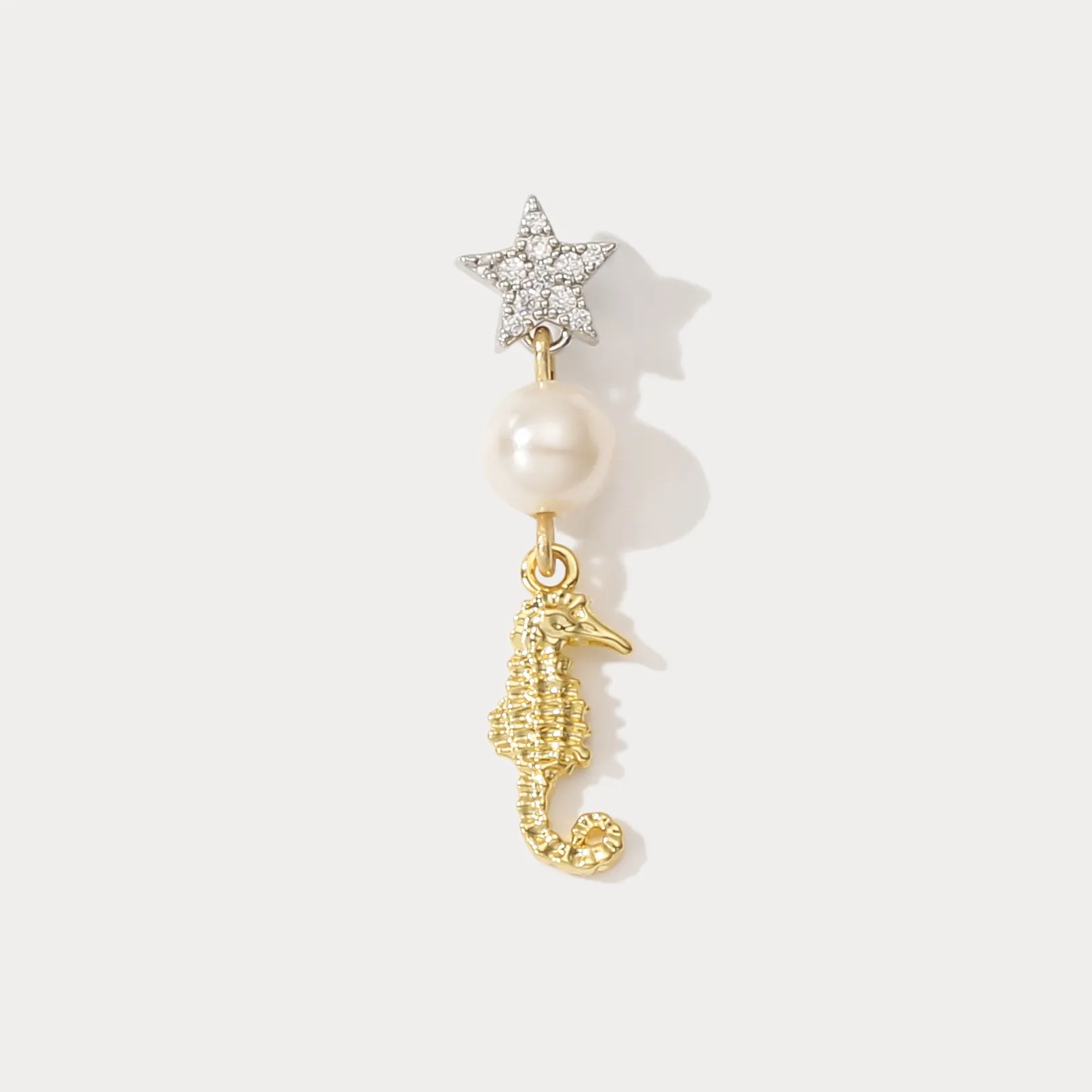 Seahorse Star Earrings