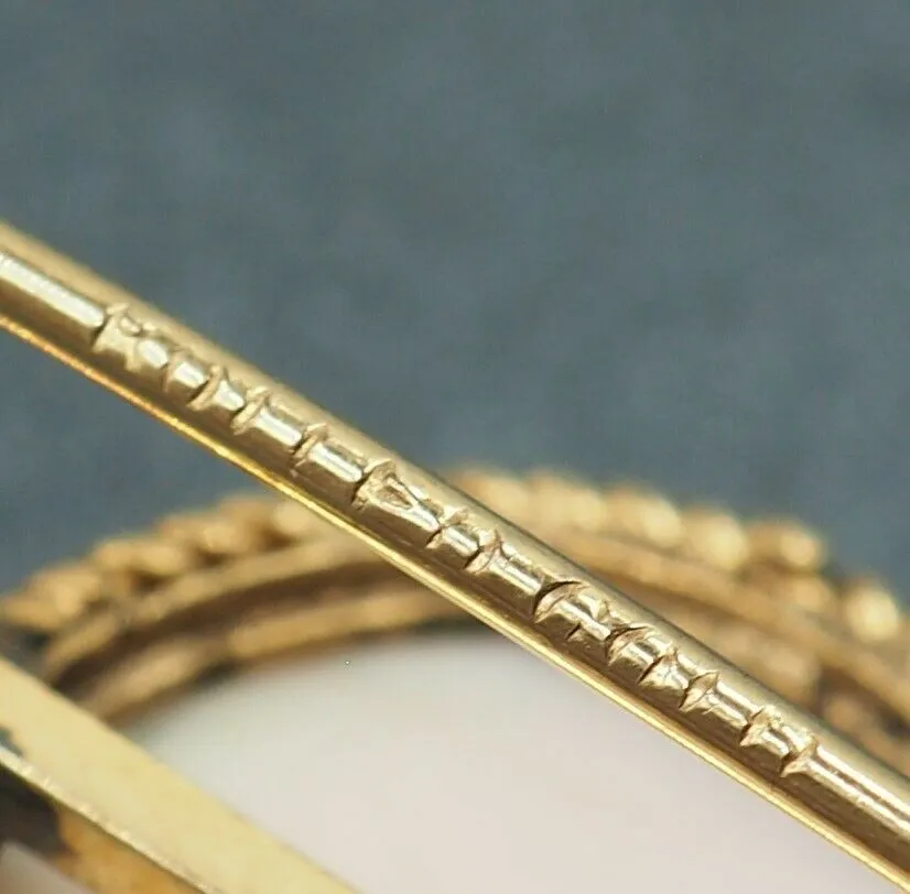 Shell Cameo Rolled Gold Brooch
