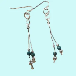 Sterling  silver earrings 5 cm