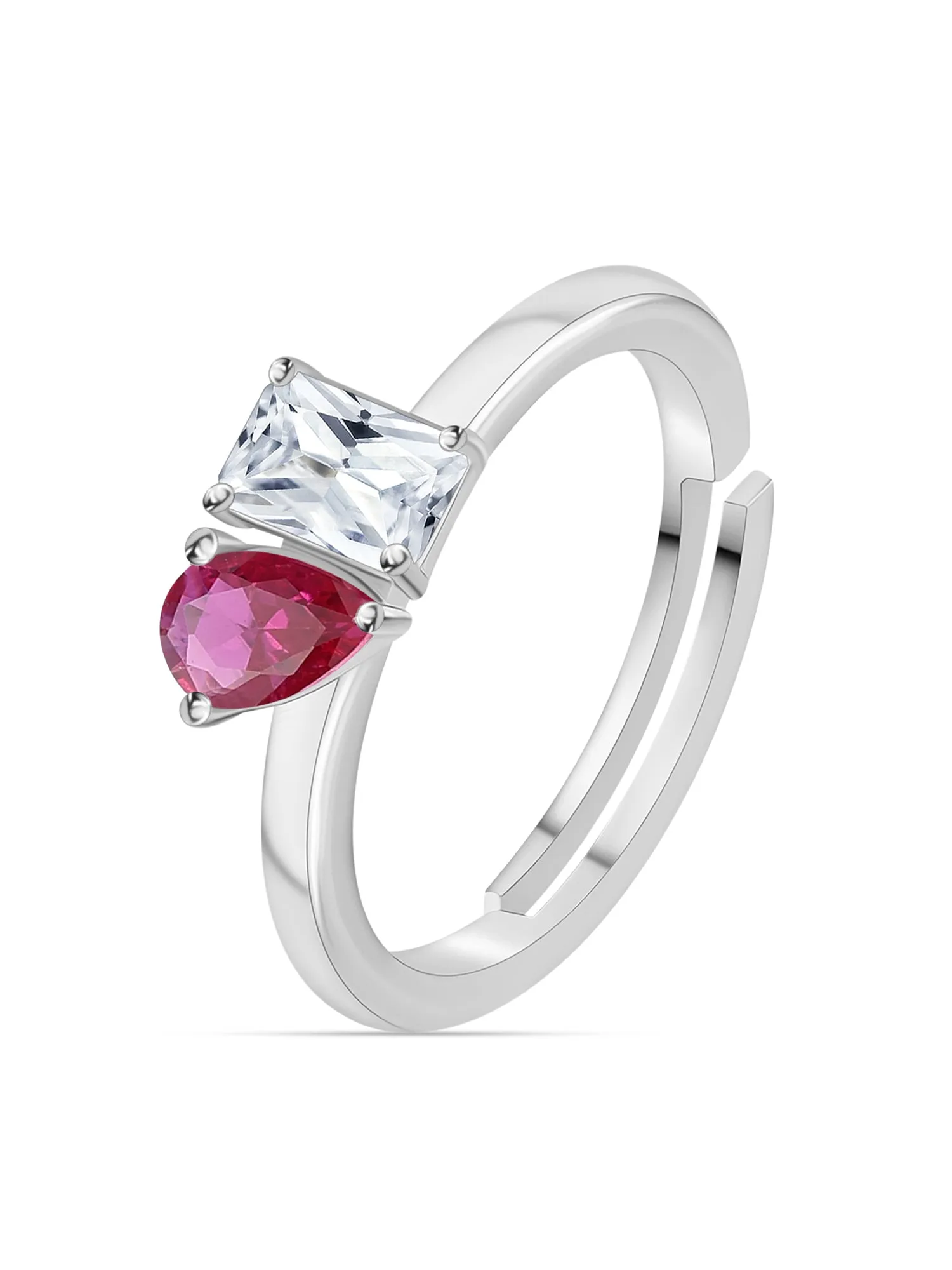 Toi Et Moi Red Hot Valentine Ring