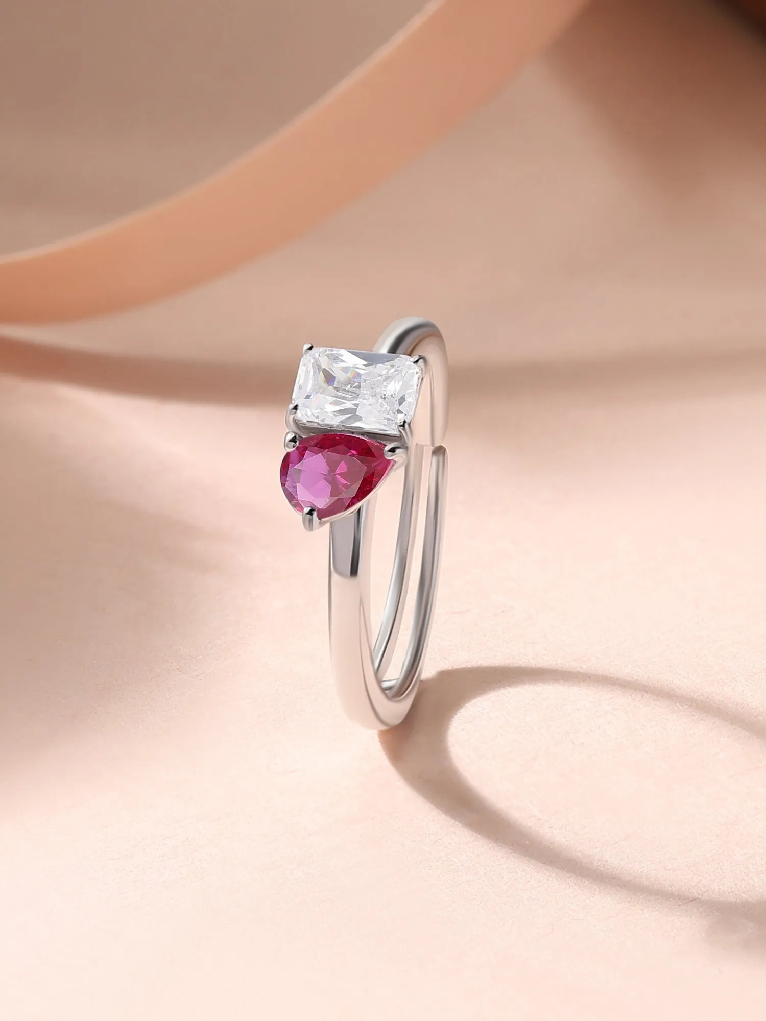 Toi Et Moi Red Hot Valentine Ring